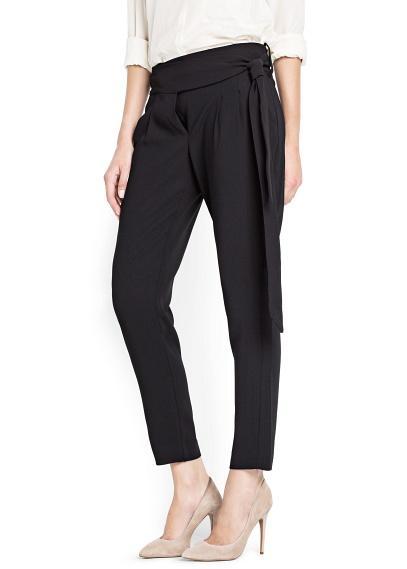 Prendas clave para la próxima temporada Pantalón fluido lazada