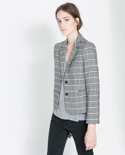 Prendas clave para la próxima temporada CHAQUETA CUADROS BICOLOR