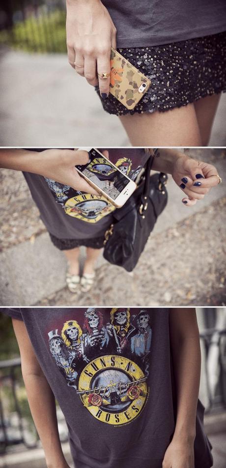 street style guns n´roses tshirt barbara crespo