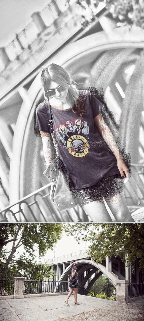 street style guns n´roses tshirt barbara crespo