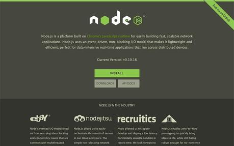 pagina oficial de nodejs