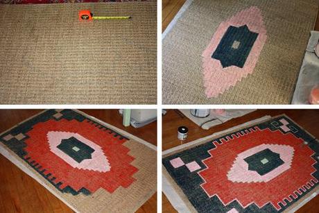 DIY alfombra estampado étnico