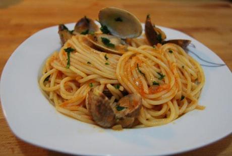 espaguetis con almejas