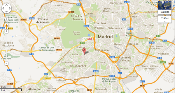 Mapa Carpetana Madrid