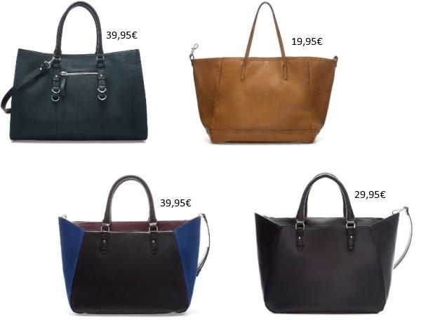 Bolsos grandes de nueva temporada en Zara