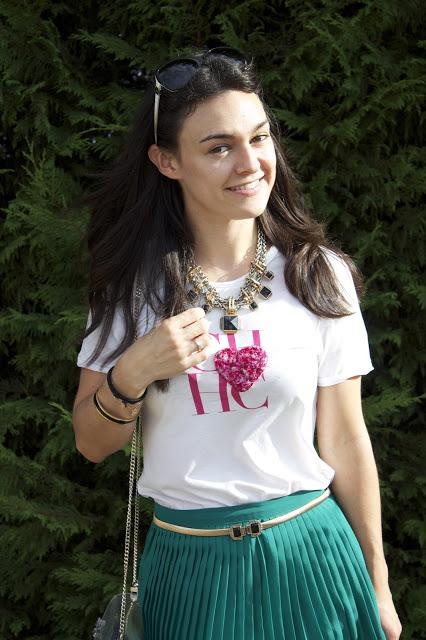 Green skirt
