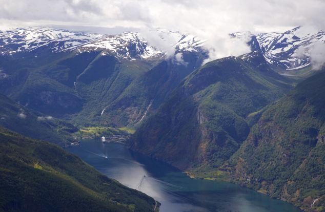 Noruega, el fiordo de Noruega, Aurlandsfjord