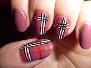Manicura, Burberry, estampado