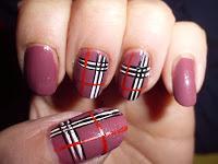 Manicura, Burberry, estampado