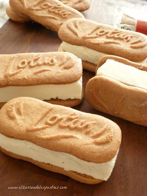 Sándwiches Helado Lotus