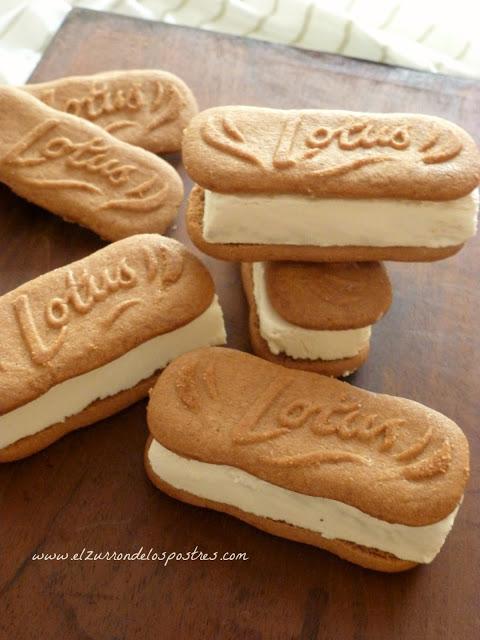 Sándwiches Helado Lotus