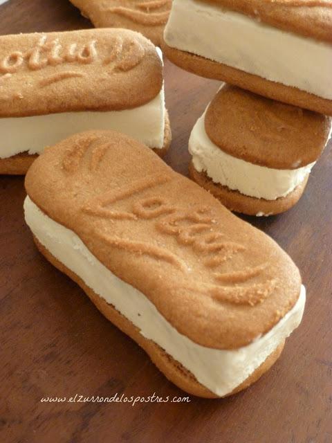 Sándwiches Helado Lotus