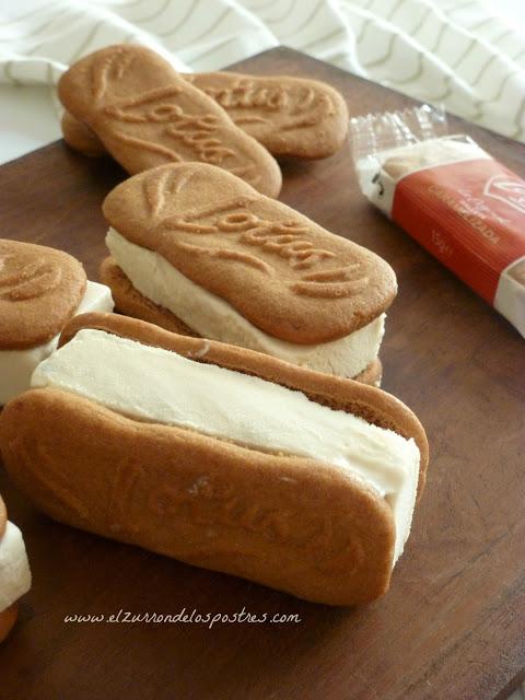 Sándwiches Helado Lotus