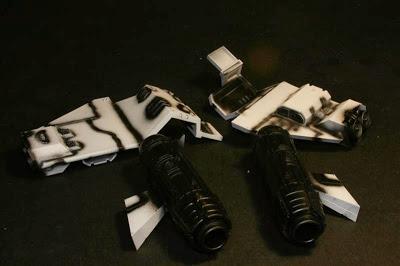 Alas con el presombreado en el Land Raider