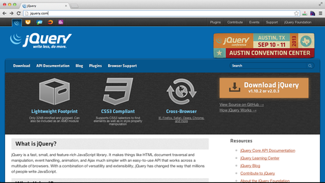 Ember.js desde Cero: Introducción e Instalación jquery