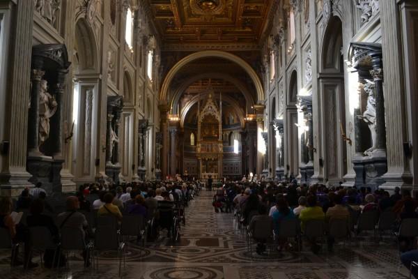 Interior de la Archibasílica de San Juan Letrán