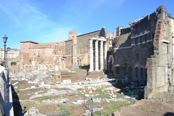 Foro de Augusto y Templo de Marte Ultor, en la Via dei Fori Imperiali