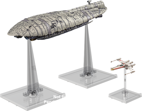 Tantive IV y Transporte de la Alianza para X-Wing muy cerca