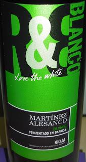 R&B; Blanco 2012 Fdo en Barrica, de Martínez Alesanco