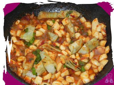 ARROZ CON CONEJO, CALAMARES y ALCACHOFAS