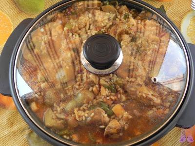 ARROZ CON CONEJO, CALAMARES y ALCACHOFAS