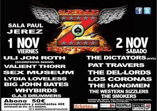 Serie Z 2013: Uli Jon Roth, The Dictators, Valient Thorr, Pat Travers, Sex Museum, Los Coronas...