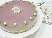 Tarta mousse violetas