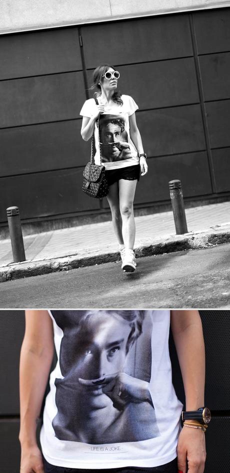street style james dean tshirt eleven paris moustache