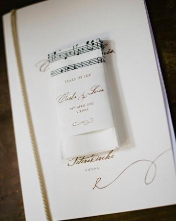 Pañuelo música para una boda temática Programa de boda