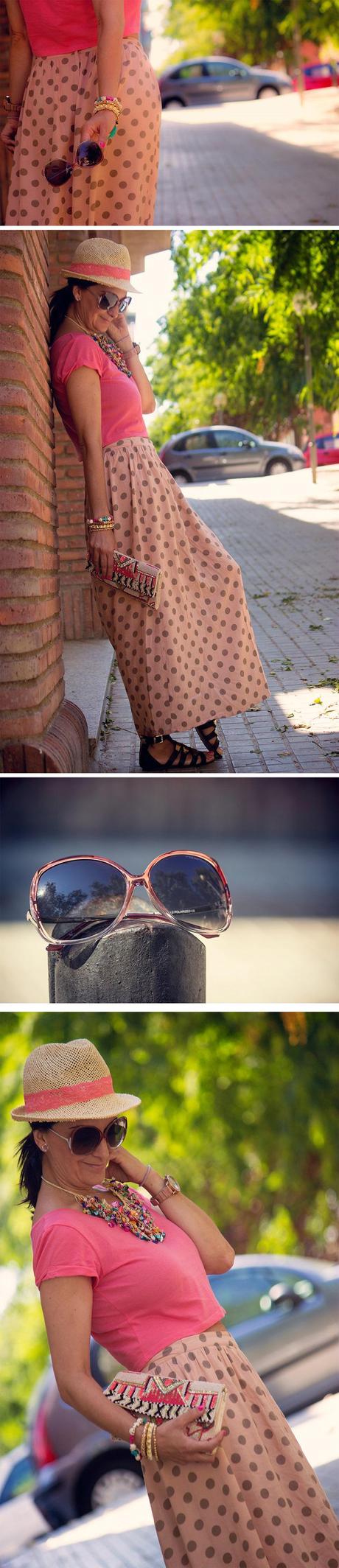 Falda larga de topos.. y mis gafas de sol de Roberto Martin