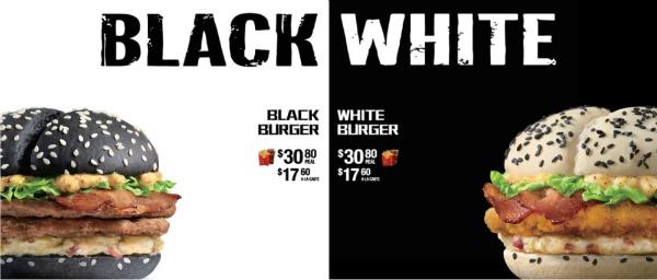 Las hamburguesas 'Blanco y Negro' de Mc Donald's