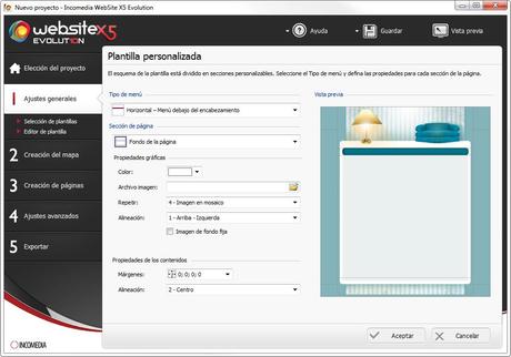 Creación de sitios web totalmente personalizados con WebSite X5® Pantalla WebSite X5 - Personalizar