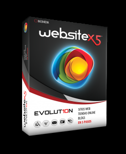 Creación de sitios web totalmente personalizados con WebSite X5® website x5 evolution box