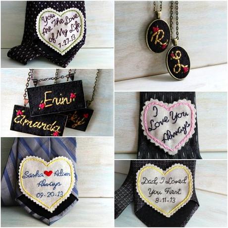 Etsy Finds. Sew Happy Girls. #embroided #jewlery