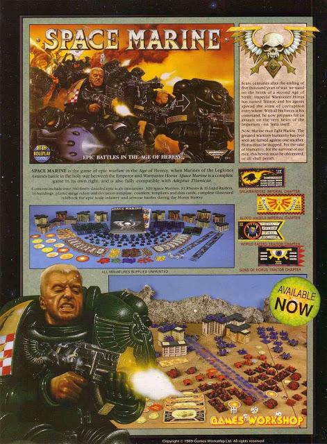 Anuncio Space Marine 1st edition