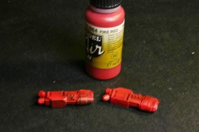 Rojo fuego sobre las armas de plasma de la Stormraven