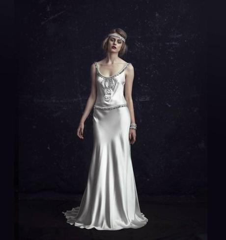 WF: JOHANNA JOHNSON WEDDING STYLE, novias vintage, vintage bride, invitadas, bodas, novias, vestidos novia art decó, tocados para novias, tocados con plumas novias, velo para novias