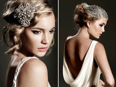 WF: JOHANNA JOHNSON WEDDING STYLE, novias vintage, vintage bride, invitadas, bodas, novias, vestidos novia art decó, tocados para novias, tocados con plumas novias, velo para novias