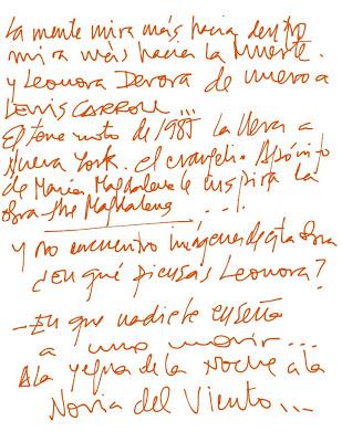 Leonora Carrington por Elena Poniatowska. Anotaciones de lectura XIII