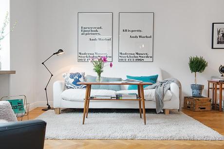 Salón estilo nórdico