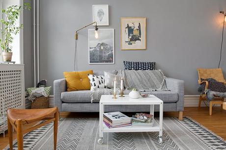 Salón estilo nórdico