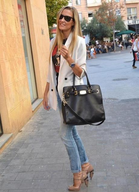 Moda tendencia: Como combinar la blazer o americana blanca Moda. Inspiración. Como combinar blazer o americana blanca