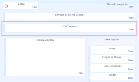 Instalar Menú Horizontal con pestañas en Blogger