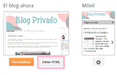 Instalar Menú Horizontal con pestañas en Blogger