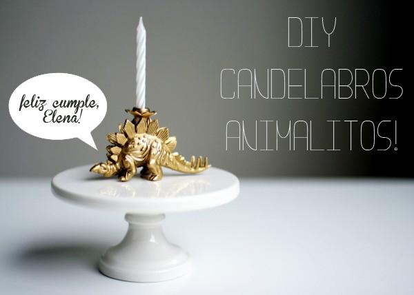 DIY: candelabros con animalitos!