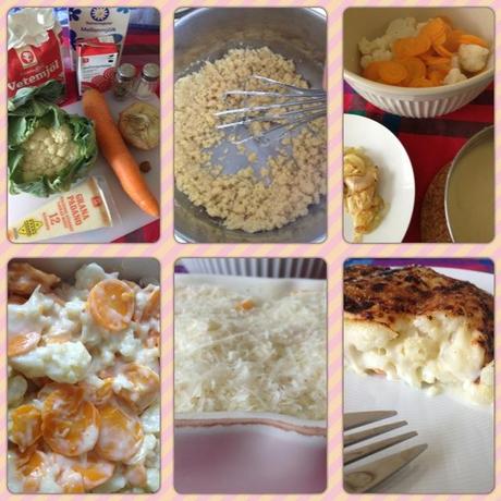 Insta-Receta: Gratén suave de coliflor y zanahoria