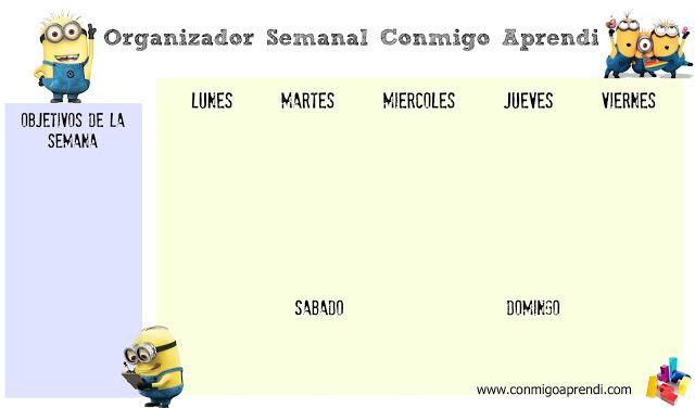 Organizador Semanal Minions