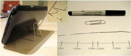 DIY: 7 bases para sostener smartphones creadas con elementos de la casa y oficina dock-smartphone-paper-clip