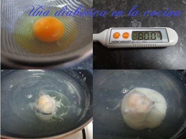 Huevo escalfado apto para diabéticos