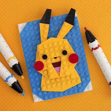 Retratos de la cultura Pop hechos de Lego